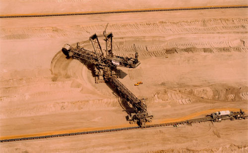 Карьер для добычи бурого угля компании RWE Power AG