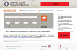 Реклама на сайте Подшипник.ру Рекламные места для баннеров на сайте importrus.ru