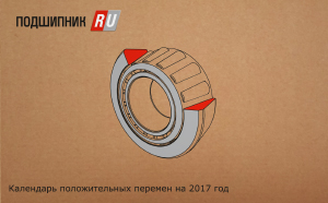 Календарь положительных перемен 2017 от Подшипник.ру
